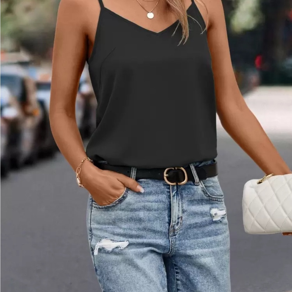 SHEIN Elegant Black Camisole